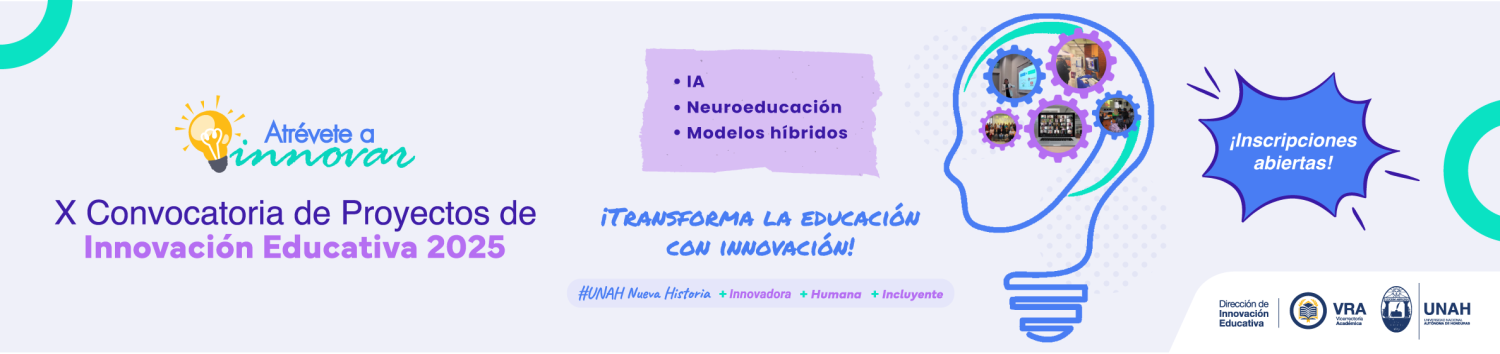 Banner X Convocatoria a proyectos de Innovacion Educativa Mesa de trabajo 1