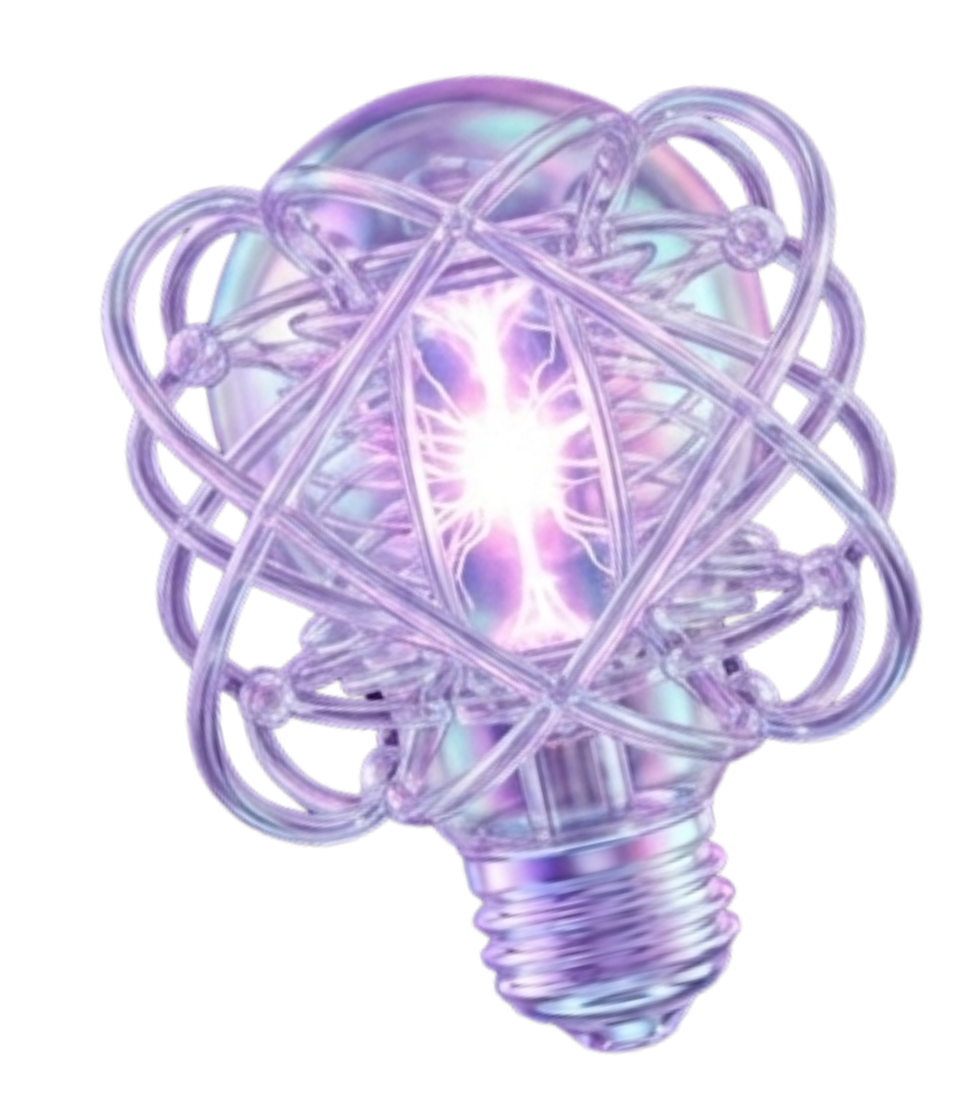 Bombilla de circuitos iluminada